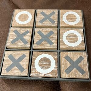 Tic tac toe wooden game